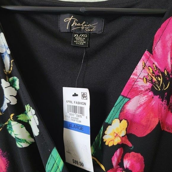 Thalia Sodi Floral Dress Size XL - Picture 7 of 9